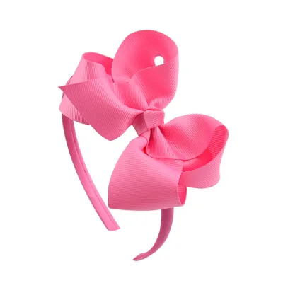 Kids Girls Cute Sweet Bow Hair Band Plaid Bubble Flower Headband