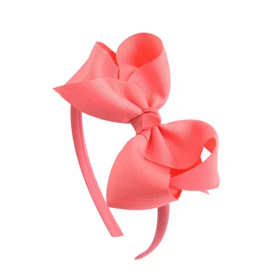Kids Girls Cute Sweet Bow Hair Band Plaid Bubble Flower Headband