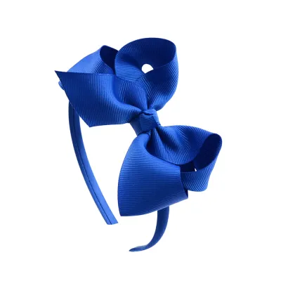 Kids Girls Cute Sweet Bow Hair Band Plaid Bubble Flower Headband