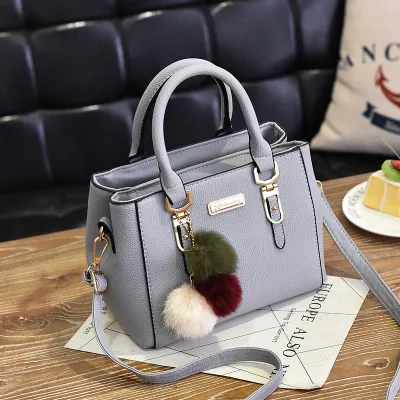 Women Fashion Large-Capacity PU Boston Bag Handbag