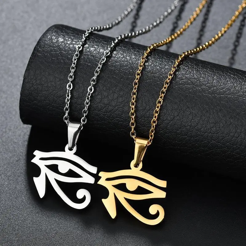 Men's Fashion Casual Evil Eye Stainless Steel Necklace