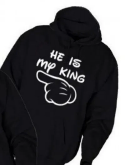 Valentine Day Simple Fashion Back Letter Printing Long Sleeve Couple Hoodie Men Tops