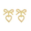 Hollow Heart Pendant-Gold