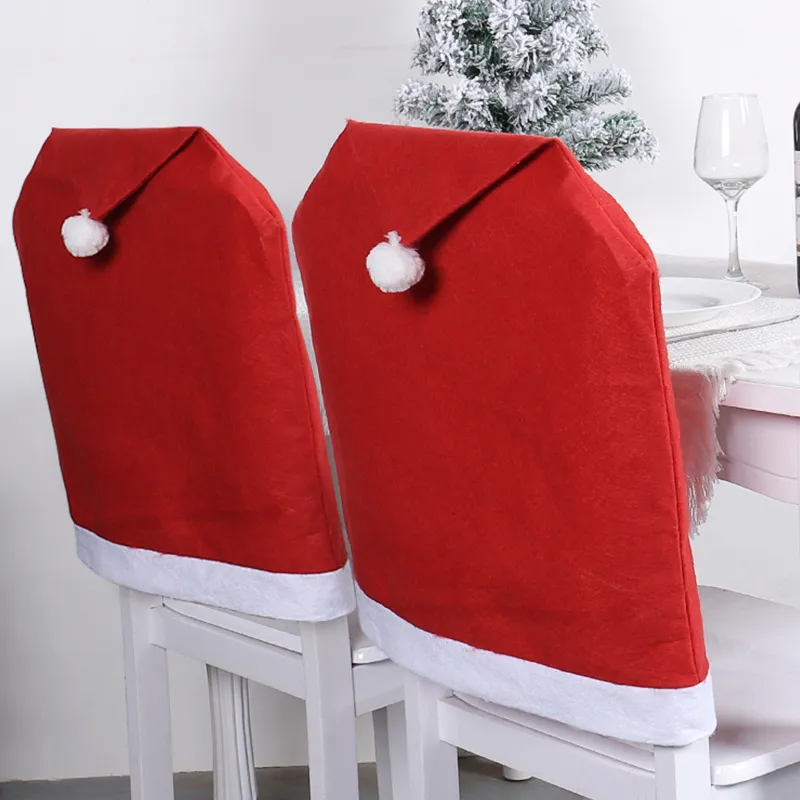 Non-Woven Christmas Chair Set Dining Table Party Decorations