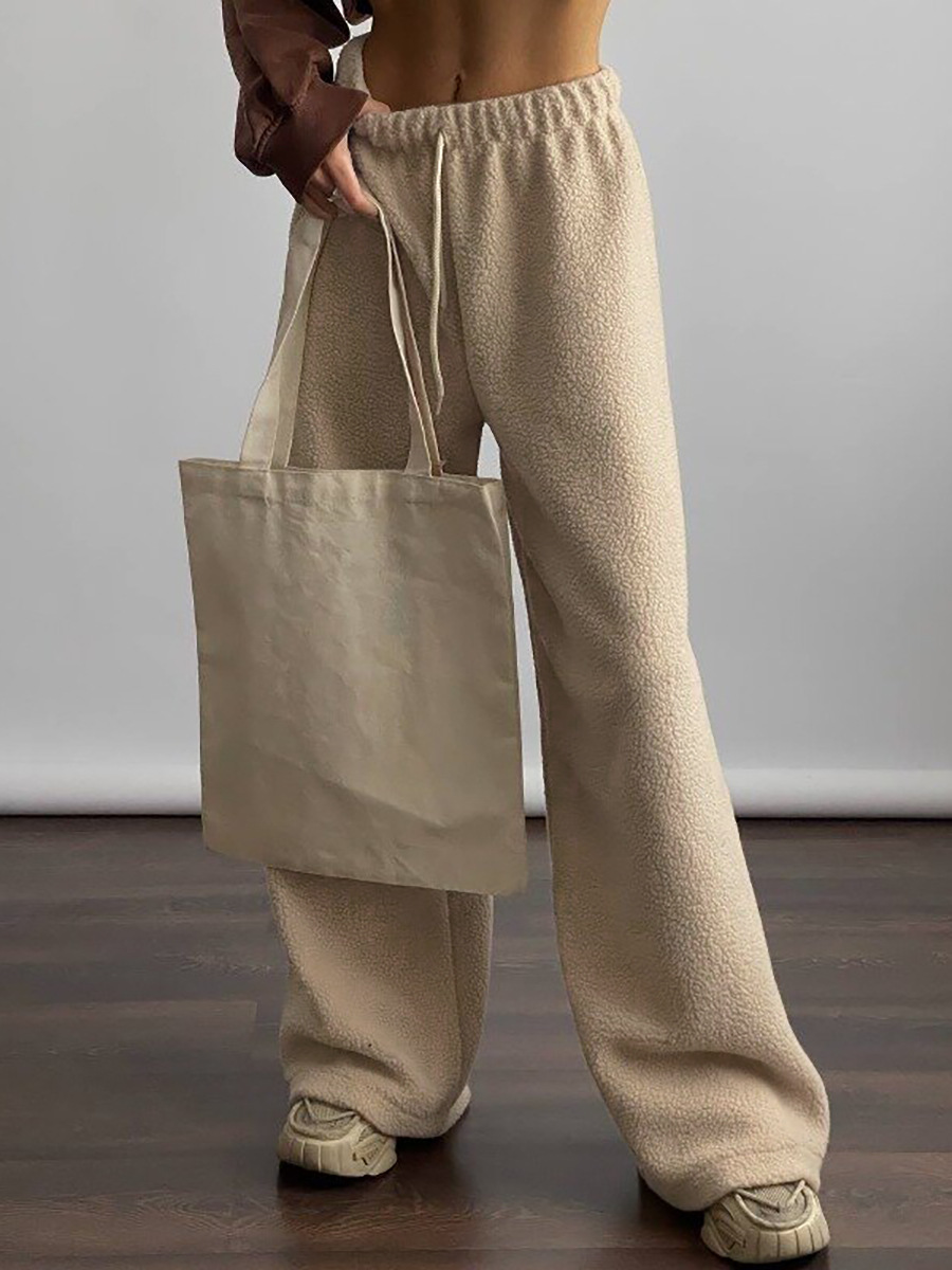 Wholesale Autumn Winter Women Fashion Casual Lamb Wool Wide
