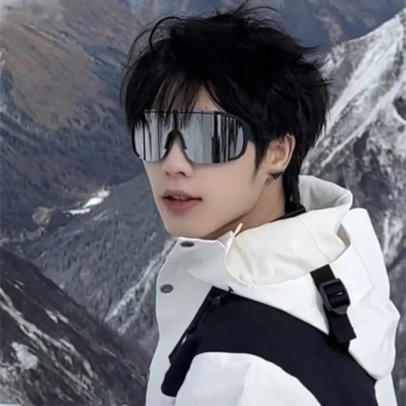 Simple Outdoor Colorful Riding Windproof Square Sunglasses