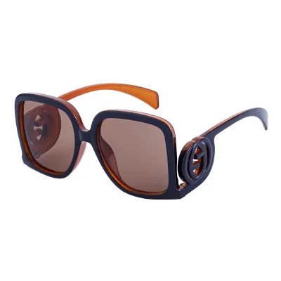 Women Fashion Simple Large Square Frame Sunglasses