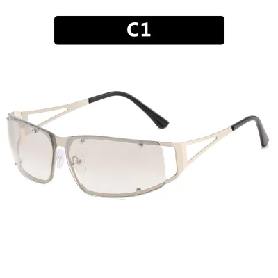 Women Fashion Metal Y2K Hollow Sunglasses