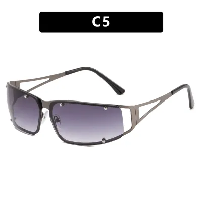 Women Fashion Metal Y2K Hollow Sunglasses