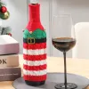 Red And Green Stripe Belt Wine Bottle Cover