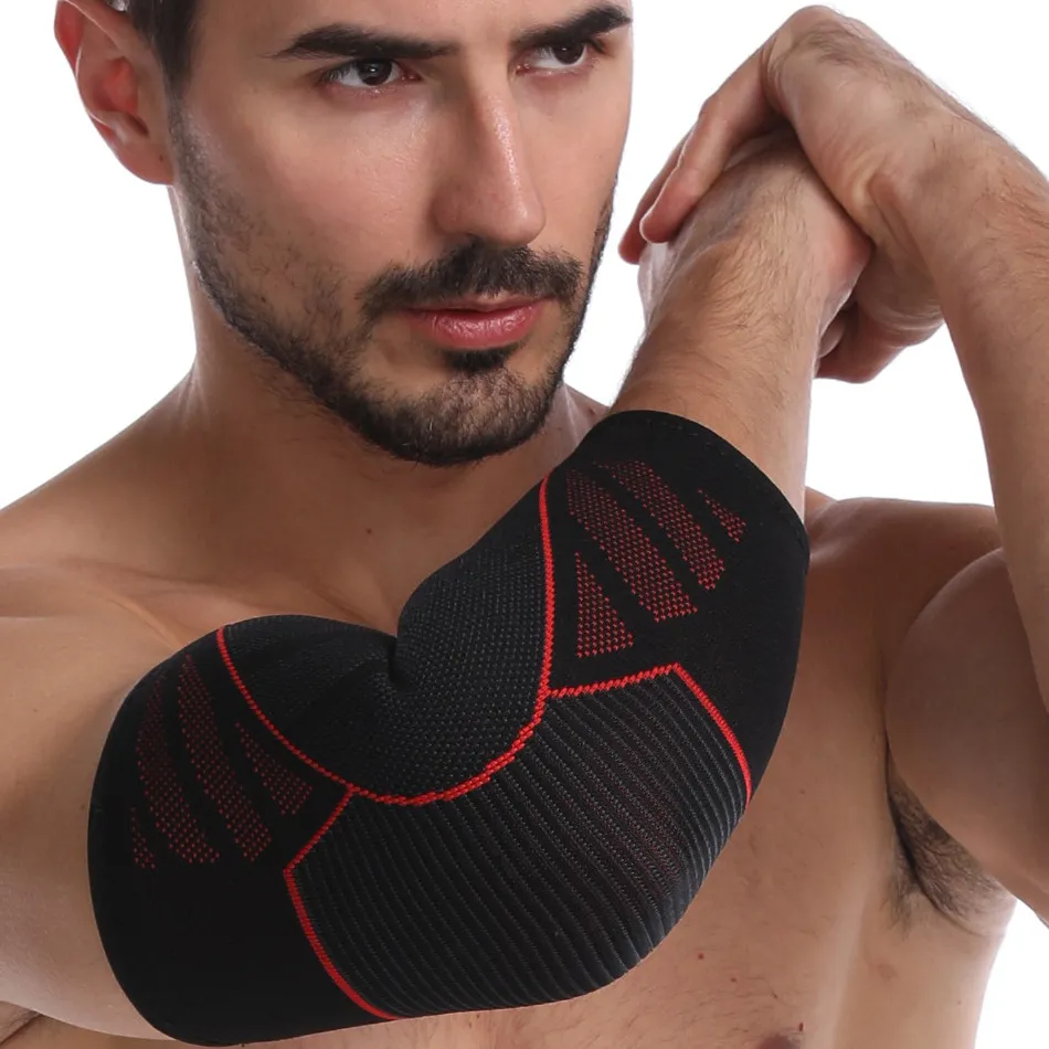 Unisex Elbow Protector Arm Sleeve Nylon Home Fitness Supply M/L/XL