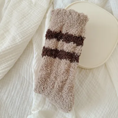 Coral Velvet Padded Terry Women's Socks