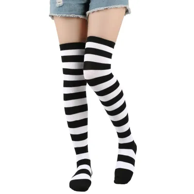 Women's Over The Knee Stripe Stocking Socks