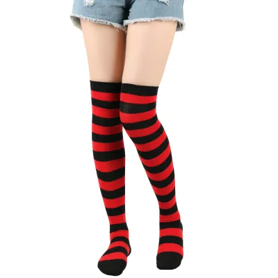 Women's Over The Knee Stripe Stocking Socks