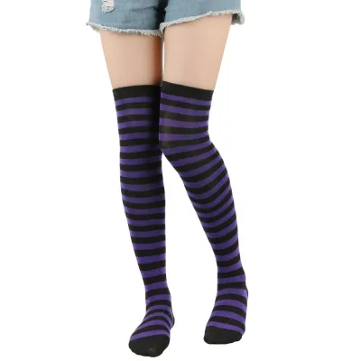 Women's Over The Knee Stripe Stocking Socks