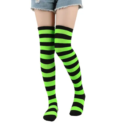 Women's Over The Knee Stripe Stocking Socks