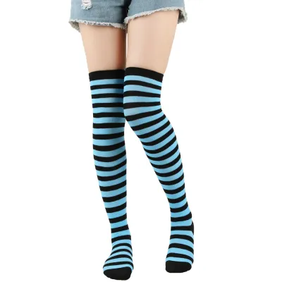 Women's Over The Knee Stripe Stocking Socks
