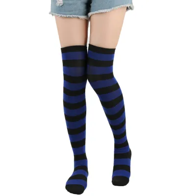 Women's Over The Knee Stripe Stocking Socks