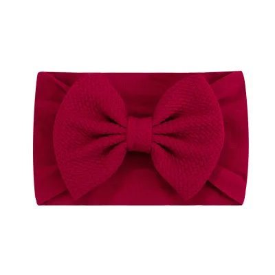 Cute Fashion Plaid Baby Bow Headband for Kids Accessories