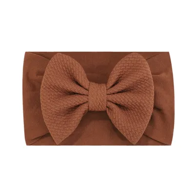 Cute Fashion Plaid Baby Bow Headband for Kids Accessories