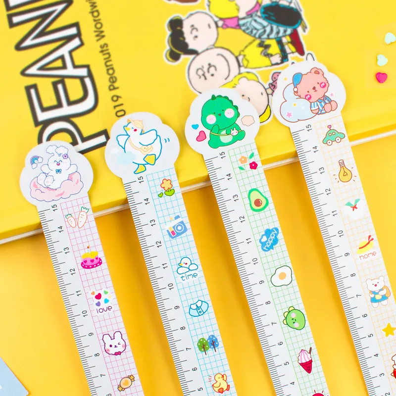 Cartoon Cute Soft PVC Ruler 15cm Plastic Stationery