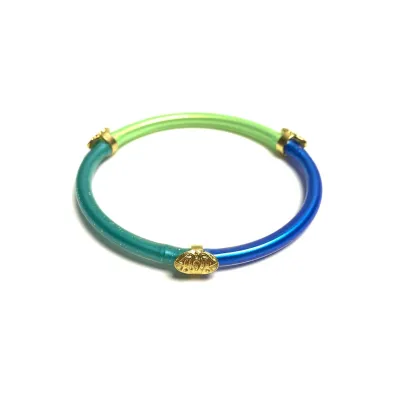Dopamine Color Electroplated Alloy Buckle Bangle