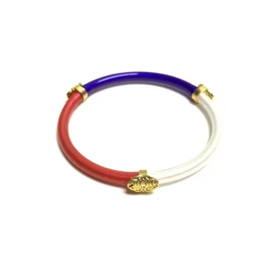 Dopamine Color Electroplated Alloy Buckle Bangle