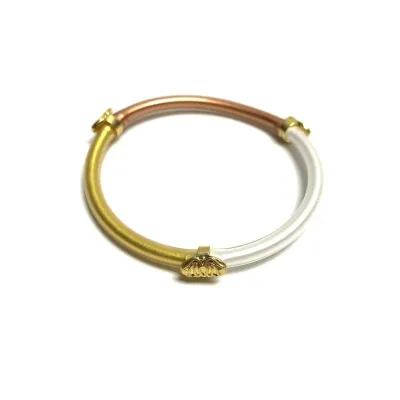 Dopamine Color Electroplated Alloy Buckle Bangle