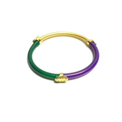 Dopamine Color Electroplated Alloy Buckle Bangle