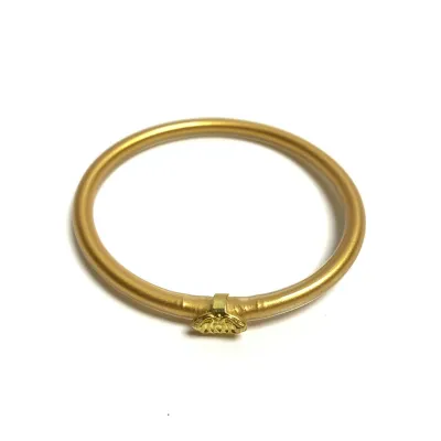 Dopamine Color Electroplated Alloy Buckle Bangle