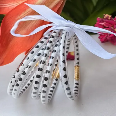 Creative Multi-Layer Silicone Bow Leopard Bangle Sweet Cool