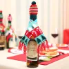Knitted Scarf Wine Set Tree