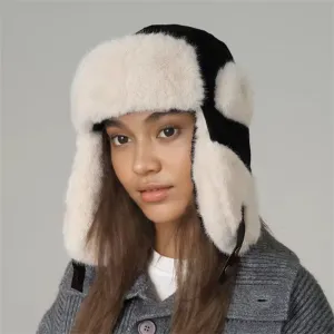 Women Winter Warm Plush Hat with Ear Protection