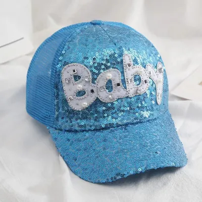 Baby Spring And Summer Sequined Parent-Child Sunscreen Baseball Cap