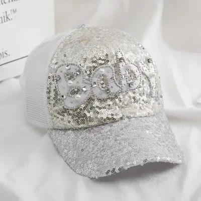 Baby Spring And Summer Sequined Parent-Child Sunscreen Baseball Cap