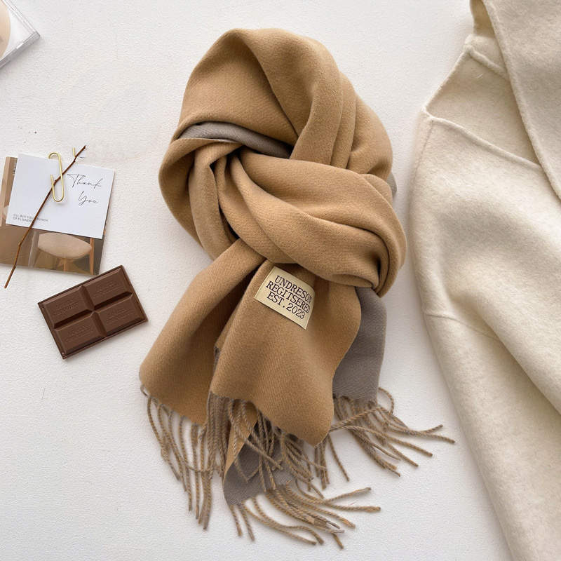 Wholesale Women Fashion Solid Color Double-Sided Cashmere