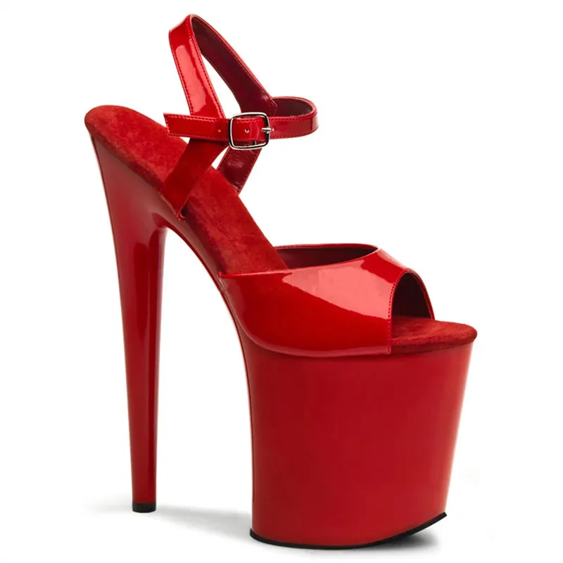 Custom Nightclub Pole Dance Women Sexy Solid Color Waterproof Platform High Heel Sandals