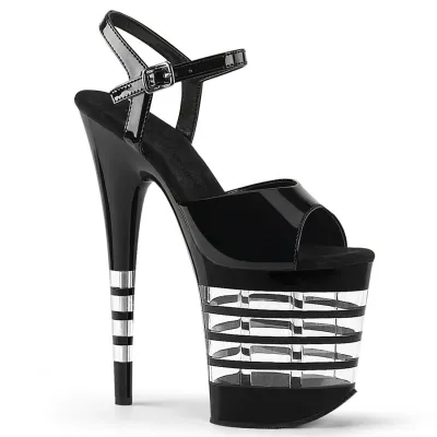 Custom Nightclub Style Women Sexy Transparent Waterproof Platform 20Cm Pole Dance High Heels