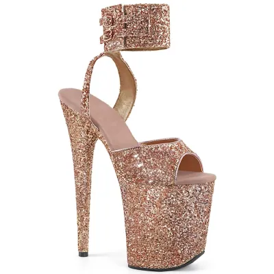 Custom Custom Nightclub Women Sexy Sequins Waterproof Table 20Cm Pole Dance High Heels
