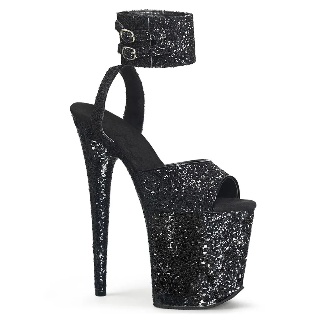 Custom Custom Nightclub Women Sexy Sequins Waterproof Table 20Cm Pole Dance High Heels