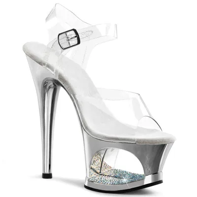 Custom Nightclub Pole Dance Women Sexy Hollow Platform High Heel Sandals