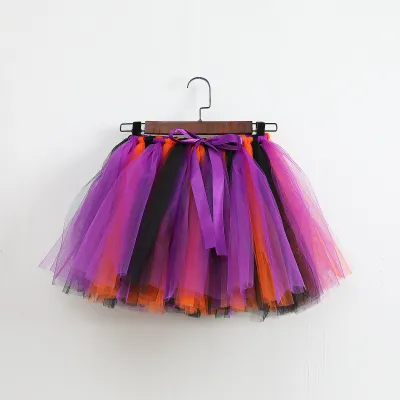 Sequin Mesh Handmade Striped Toddler Girls Tutu Skirt Princess Dress