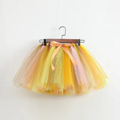 Sequin Mesh Handmade Striped Toddler Girls Tutu Skirt Princess Dress