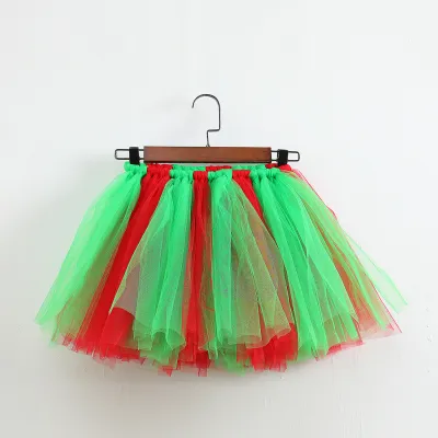 Sequin Mesh Handmade Striped Toddler Girls Tutu Skirt Princess Dress