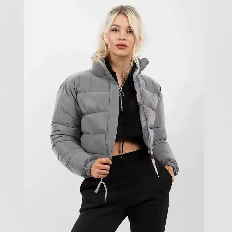 Women's Thickened Polyester Fiber Imitation Silk Floss Jacket