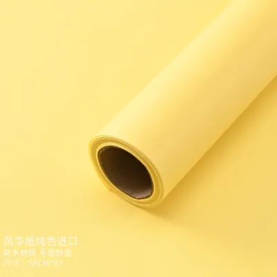 Packaging Paper Roll-Packed Flower Solid Color Wrapping Paper