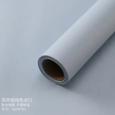 Packaging Paper Roll-Packed Flower Solid Color Wrapping Paper