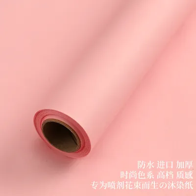 Packaging Paper Roll-Packed Flower Solid Color Wrapping Paper