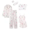 Pink Floral -7 Piece Set