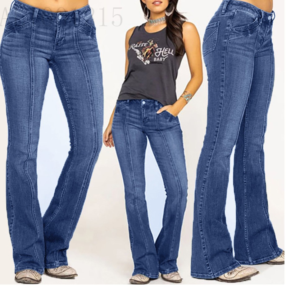 Wholesale Women Fashion Casual Low-Rise Jeans
